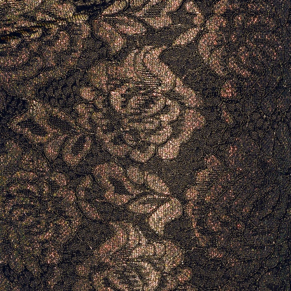 LuLus Nightlife Livin' Black Metallic Lace Pants - Picture 2 of 7